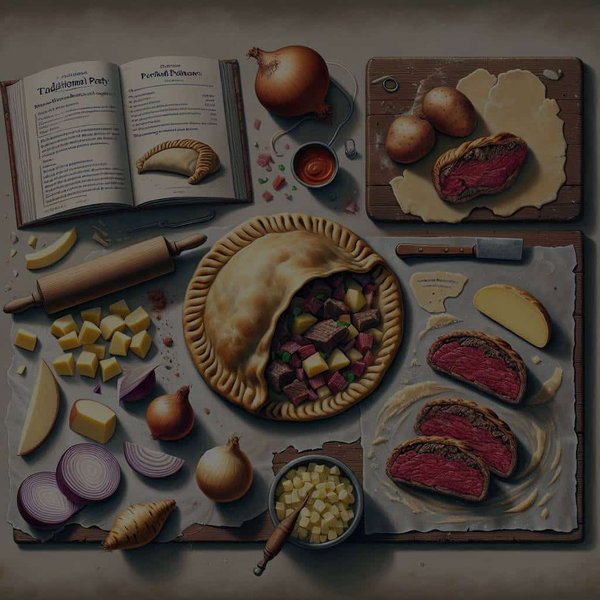 What's the Best Way to Cook a Traditional Cornish Pasty with Meat and Potatoes?